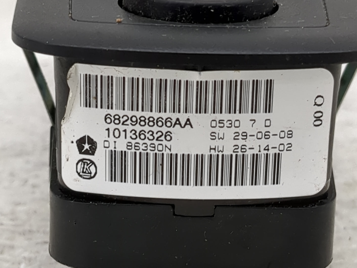 2016-2020 Dodge Grand Caravan Master Power Window Switch Replacement Driver Side Left P/N:68298866AA 10136326 Fits OEM Used 
