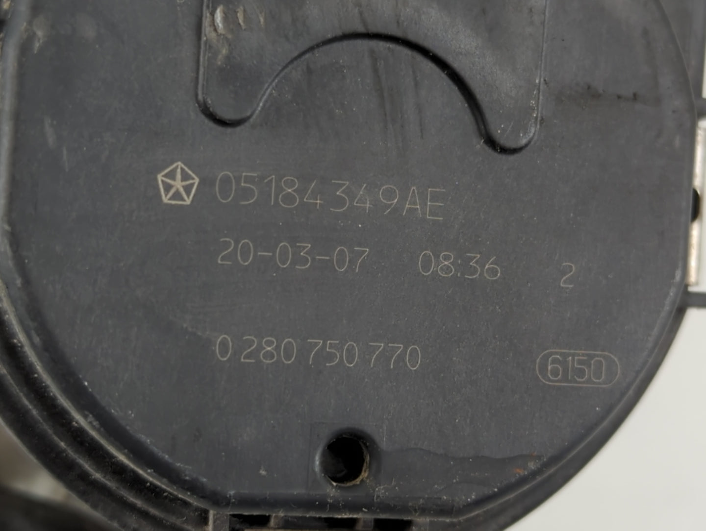 2011-2020 Dodge Grand Caravan Throttle Body P/N:0 280 750 770 05184349AE Fits OEM Used Auto Parts - Oemusedautoparts1.com