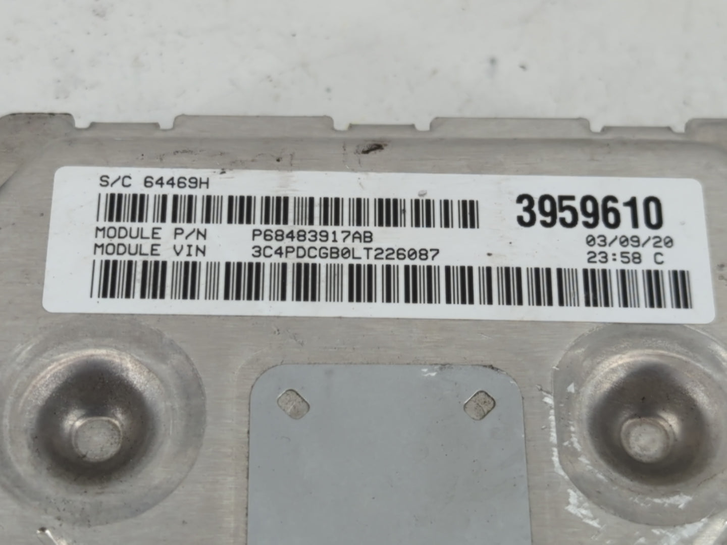 2016-2020 Dodge Journey PCM Engine Control Computer ECU ECM PCU OEM P/N:P68259127AB Fits Fits 2016 2017 2018 2019 2020 OEM U