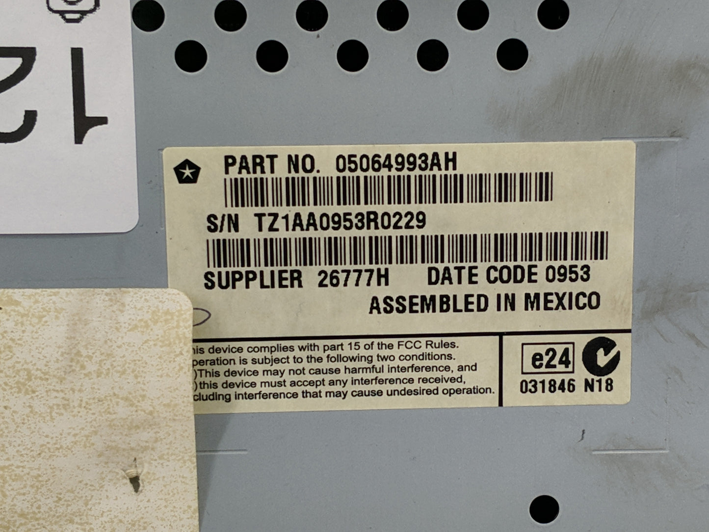 2020 Dodge Journey Information Display Screen - Oemusedautoparts1.com