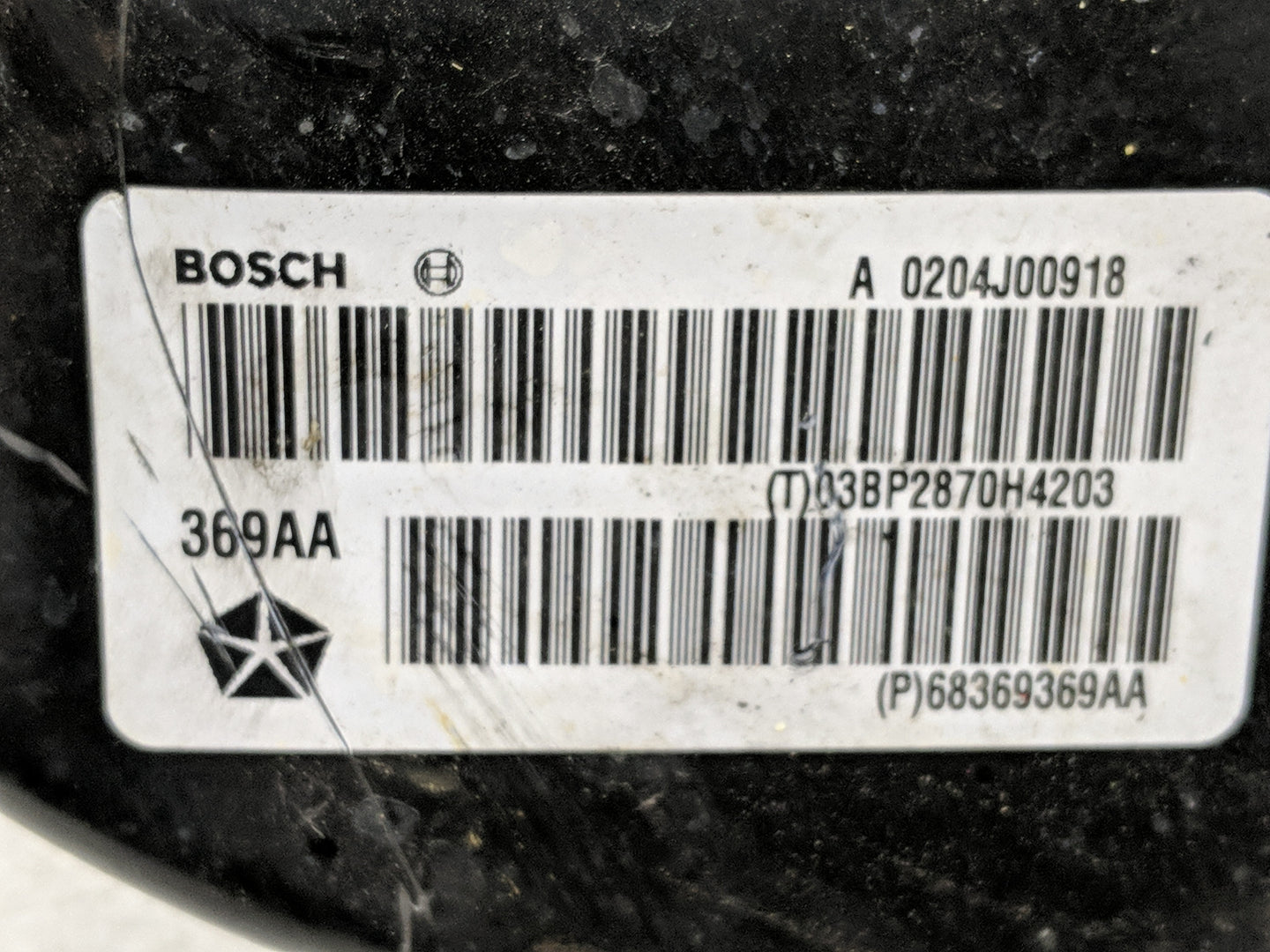2018-2020 Dodge Journey Power Brake Booster Oem - Oemusedautoparts1.com