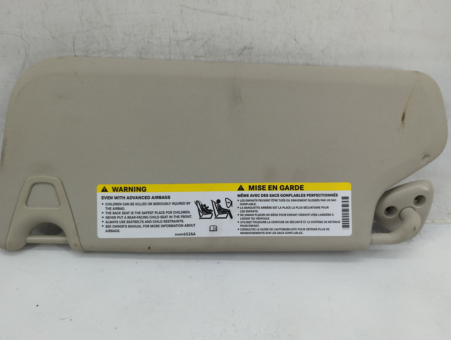2020 Dodge Journey Sun Visor Shade Replacement Passenger Right Mirror Fits OEM Used Auto Parts - Oemusedautoparts1.com