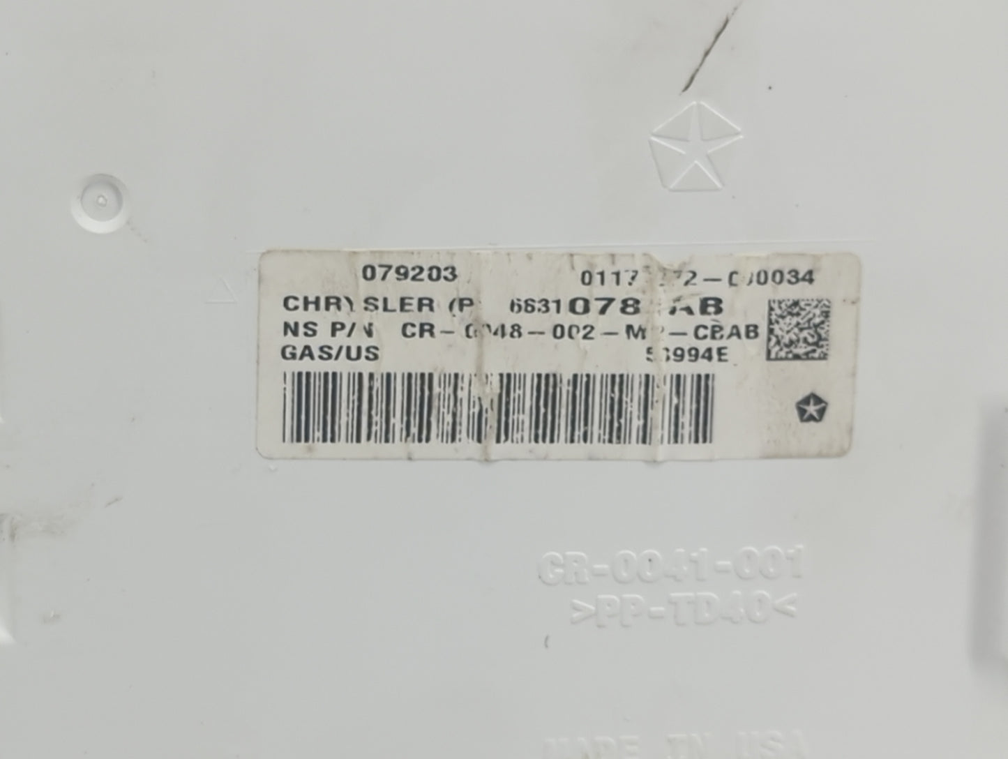 2020 Dodge Journey Instrument Cluster Speedometer Gauges P/N:68310780AB CR-0048-002-M0-CBAB Fits OEM Used Auto Parts - Oemus