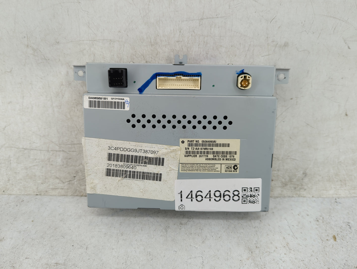2020 Dodge Journey Information Display Screen 1464968 - Oemusedautoparts1.com