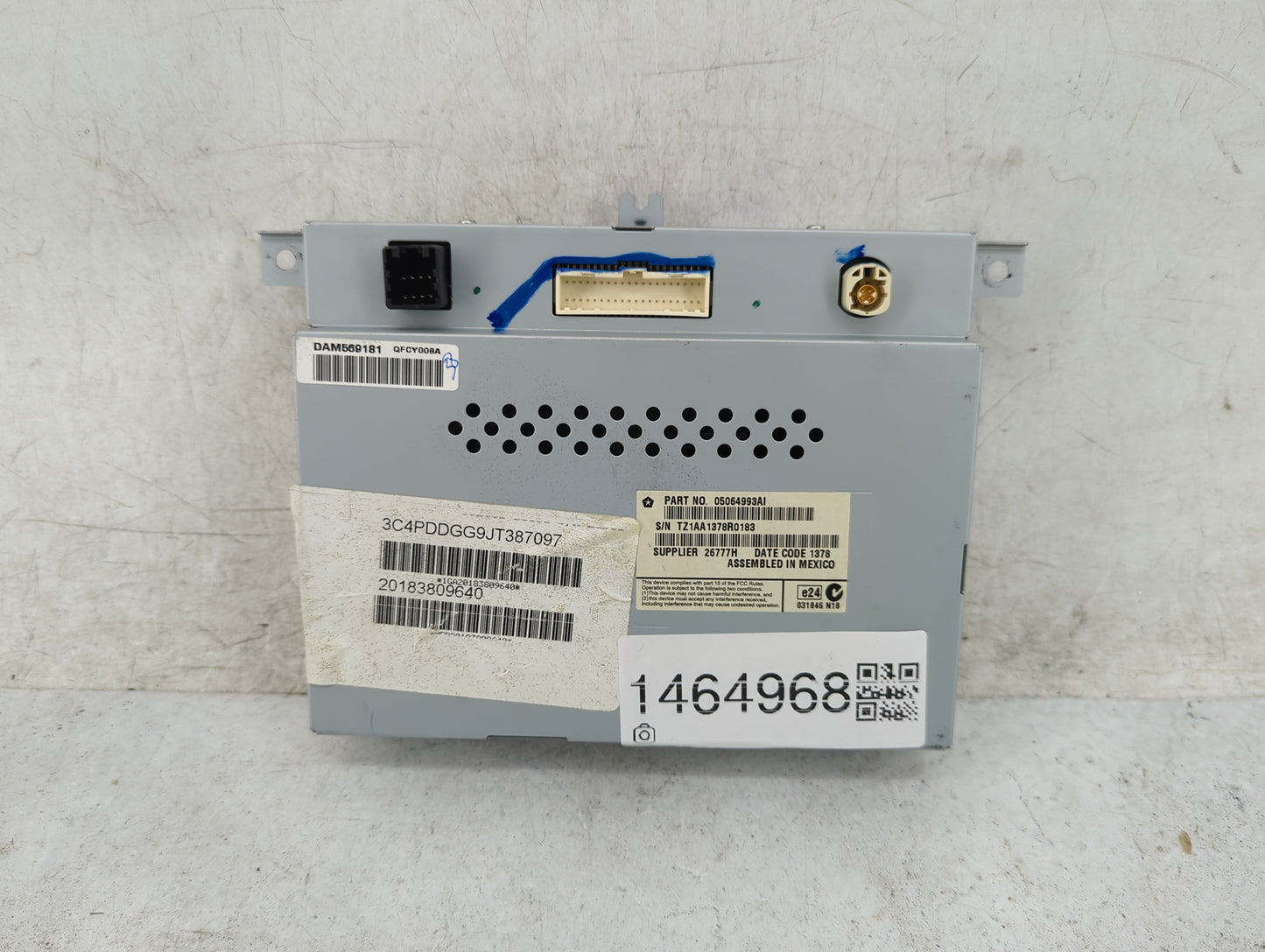 2020 Dodge Journey Information Display Screen 1464968 - Oemusedautoparts1.com