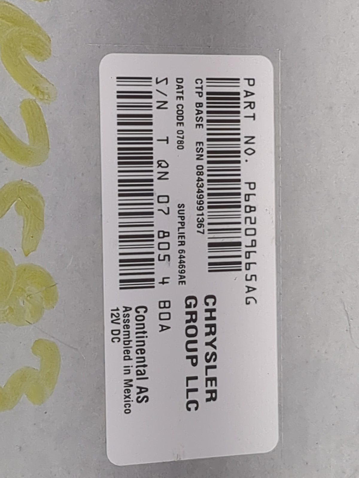 2018-2020 Dodge Journey Radio AM FM Cd Player Receiver Replacement P/N:P68209665AG APH0074548DA, 64469AE Fits Fits 2018 2019
