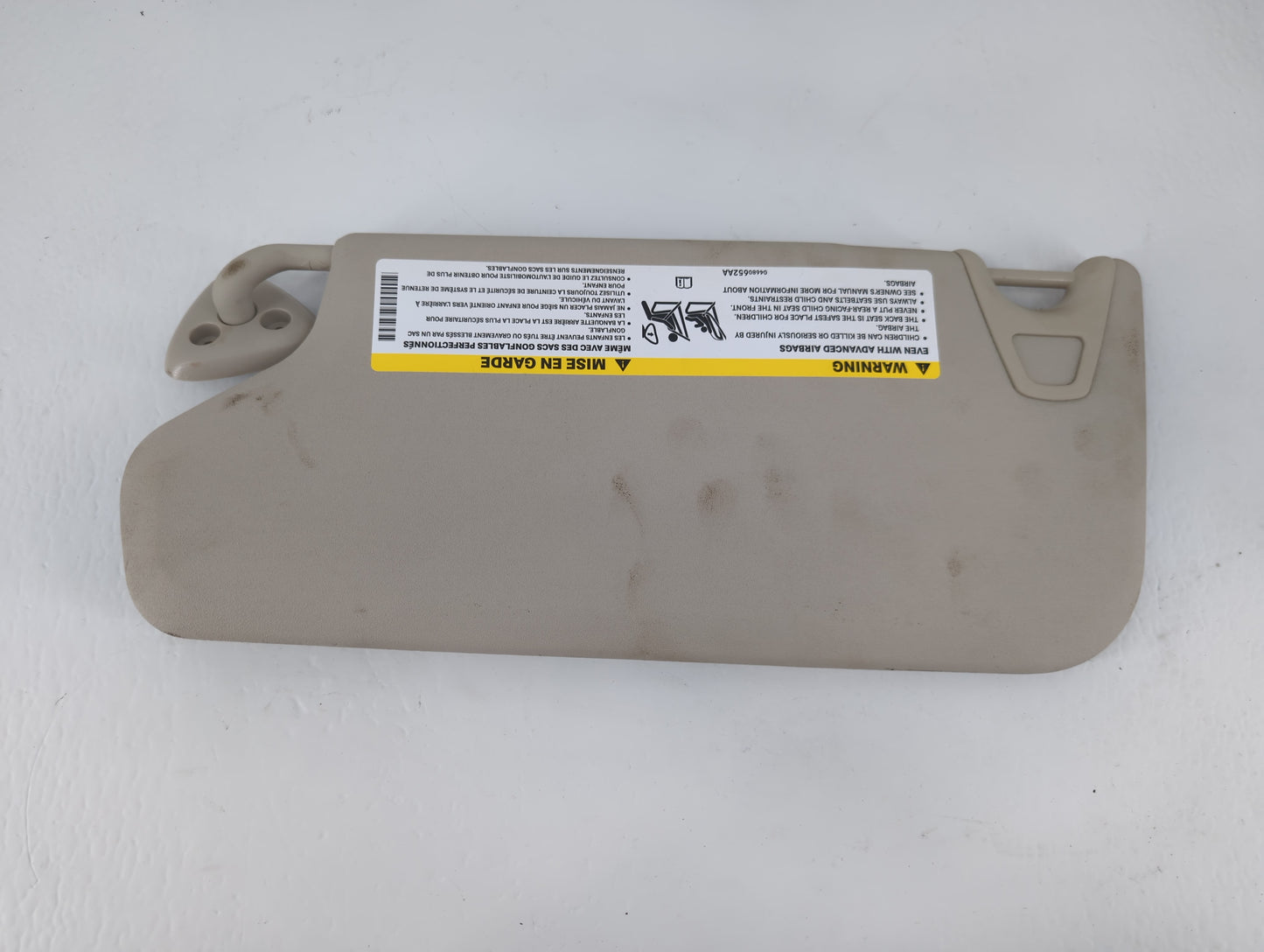 2020 Dodge Journey Sun Visor Shade Replacement Passenger Right Mirror Fits OEM Used Auto Parts - Oemusedautoparts1.com