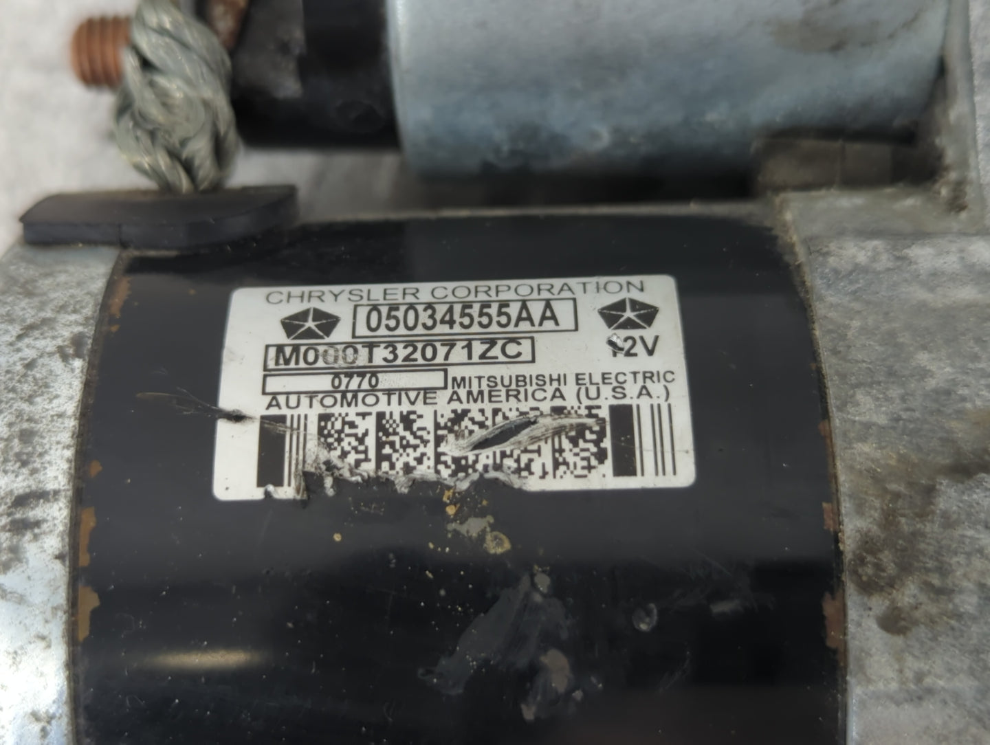 2009-2020 Dodge Journey Car Starter Motor Solenoid OEM P/N:M000T32071ZC 05034555AA Fits OEM Used Auto Parts - Oemusedautopar