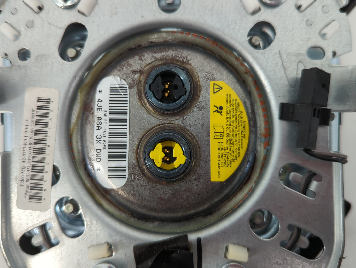 2020 Dodge Journey Air Bag Driver Left Steering Wheel Mounted P/N:P1SL29DX9AD Fits OEM Used Auto Parts - Oemusedautoparts1.c