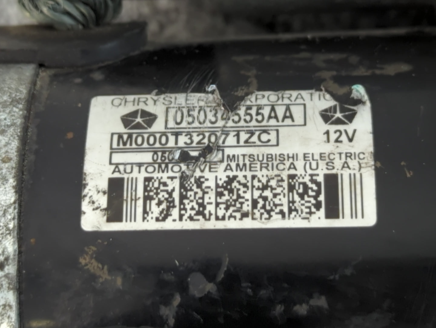 2009-2020 Dodge Journey Car Starter Motor Solenoid OEM P/N:05034555AA 428000-7201 Fits OEM Used Auto Parts - Oemusedautopart