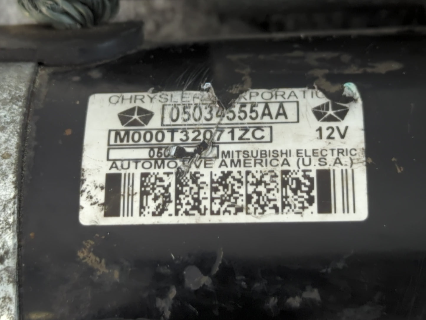 2009-2020 Dodge Journey Car Starter Motor Solenoid OEM P/N:05034555AA 428000-7201 Fits OEM Used Auto Parts - Oemusedautopart