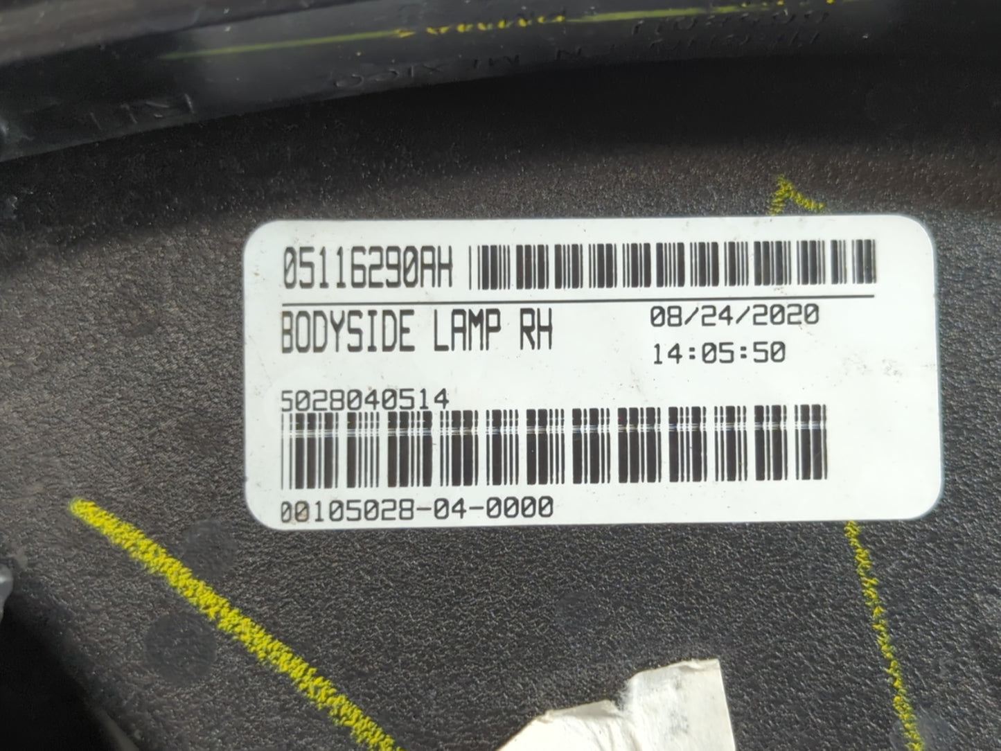 2010-2020 Dodge Journey Tail Light Assembly Passenger Right OEM P/N:05116290AG Fits OEM Used Auto Parts - Oemusedautoparts1.
