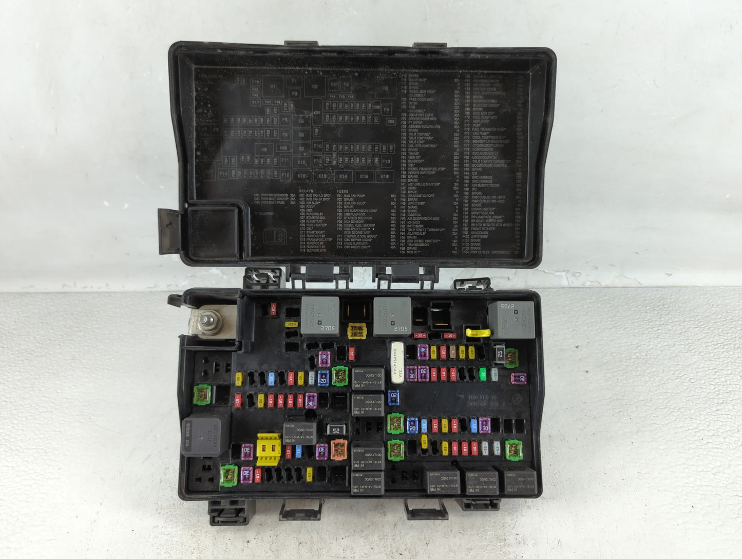 2020 Dodge Ram 1500 Fusebox Fuse Box Panel Relay Module P/N:P68322371AD Fits OEM Used Auto Parts - Oemusedautoparts1.com