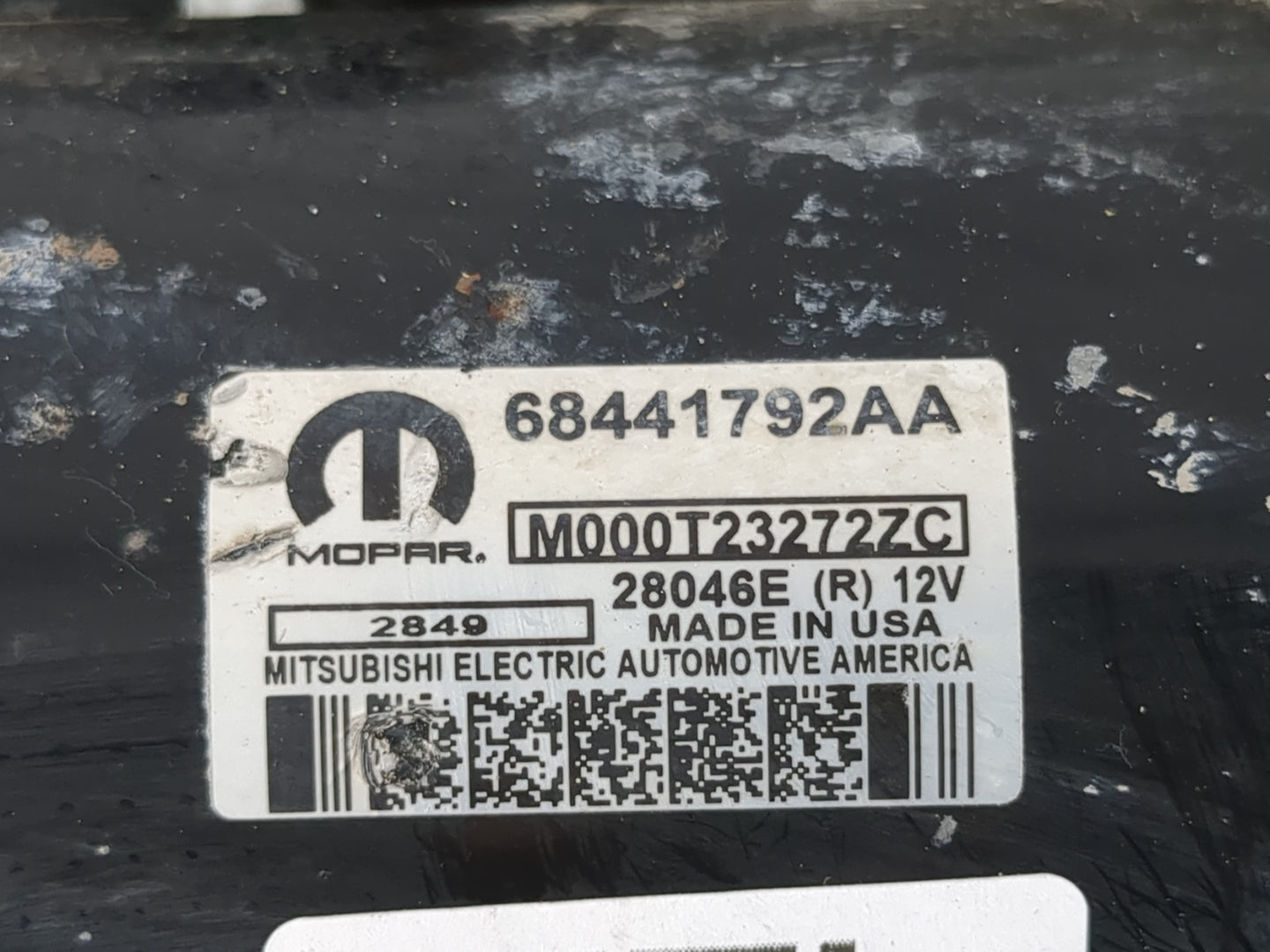 2020 Dodge Ram 1500 Car Starter Motor Solenoid OEM P/N:68441792AA Fits Fits 2021 2022 OEM Used Auto Parts - Oemusedautoparts