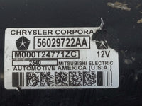 2020 Dodge Ram 1500 Car Starter Motor Solenoid OEM P/N:56029722AA Fits Fits 2014 2015 2016 2017 2018 2019 2021 2022 OEM Used