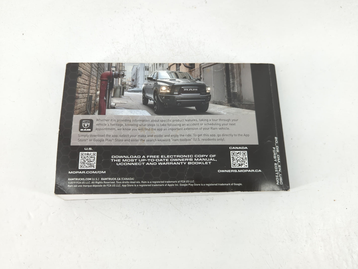 2020 Dodge Ram 1500 Owners Manual Book Guide OEM Used Auto Parts - Oemusedautoparts1.com