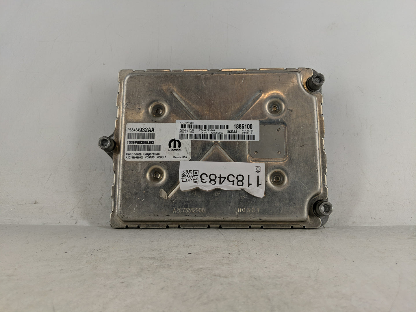 2020 Dodge Ram 1500 PCM Engine Control Computer ECU ECM PCU OEM P/N:P68434932AA Fits Fits 2021 2022 OEM Used Auto Parts - Oe