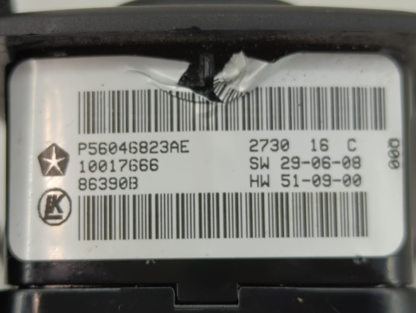 2020 Dodge Ram 1500 Master Power Window Switch Replacement Driver Side Left P/N:P56046823AE Fits OEM Used Auto Parts - Oemus