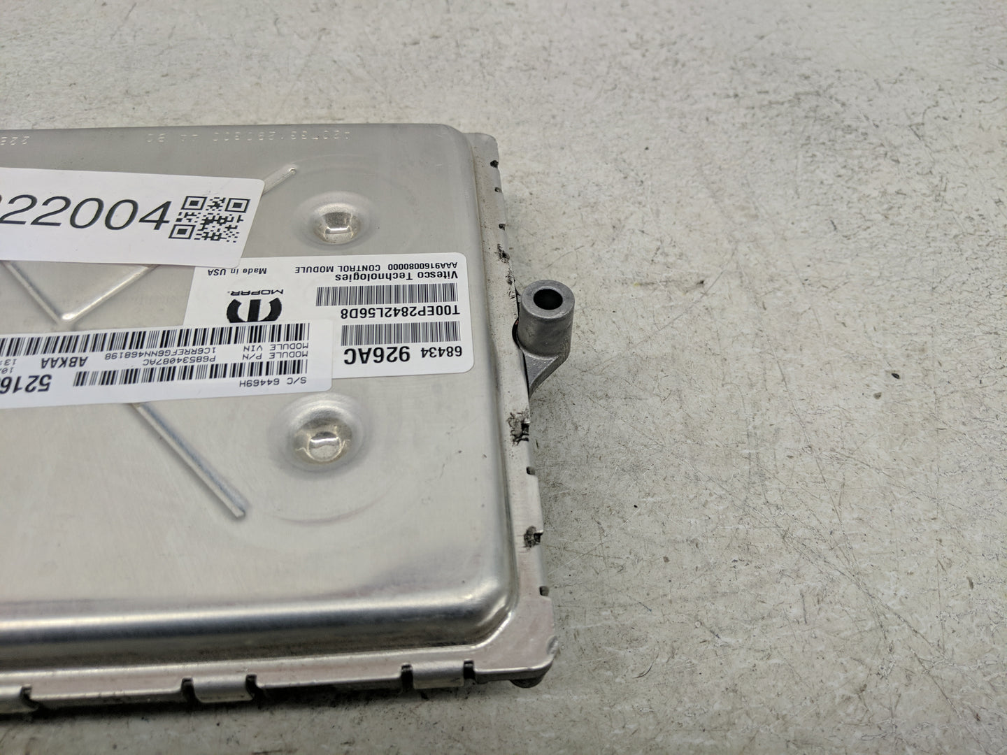 2020 Dodge Ram 1500 PCM Engine Control Computer ECU ECM PCU OEM P/N:68434926AC Fits Fits 2016 2017 2018 2019 OEM Used Auto P