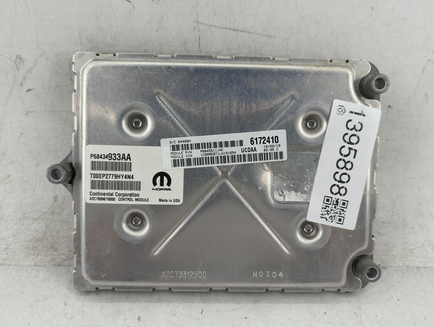 2020 Dodge Ram 1500 PCM Engine Control Computer ECU ECM PCU OEM P/N:P68434933AA Fits Fits 2021 2022 OEM Used Auto Parts - Oe