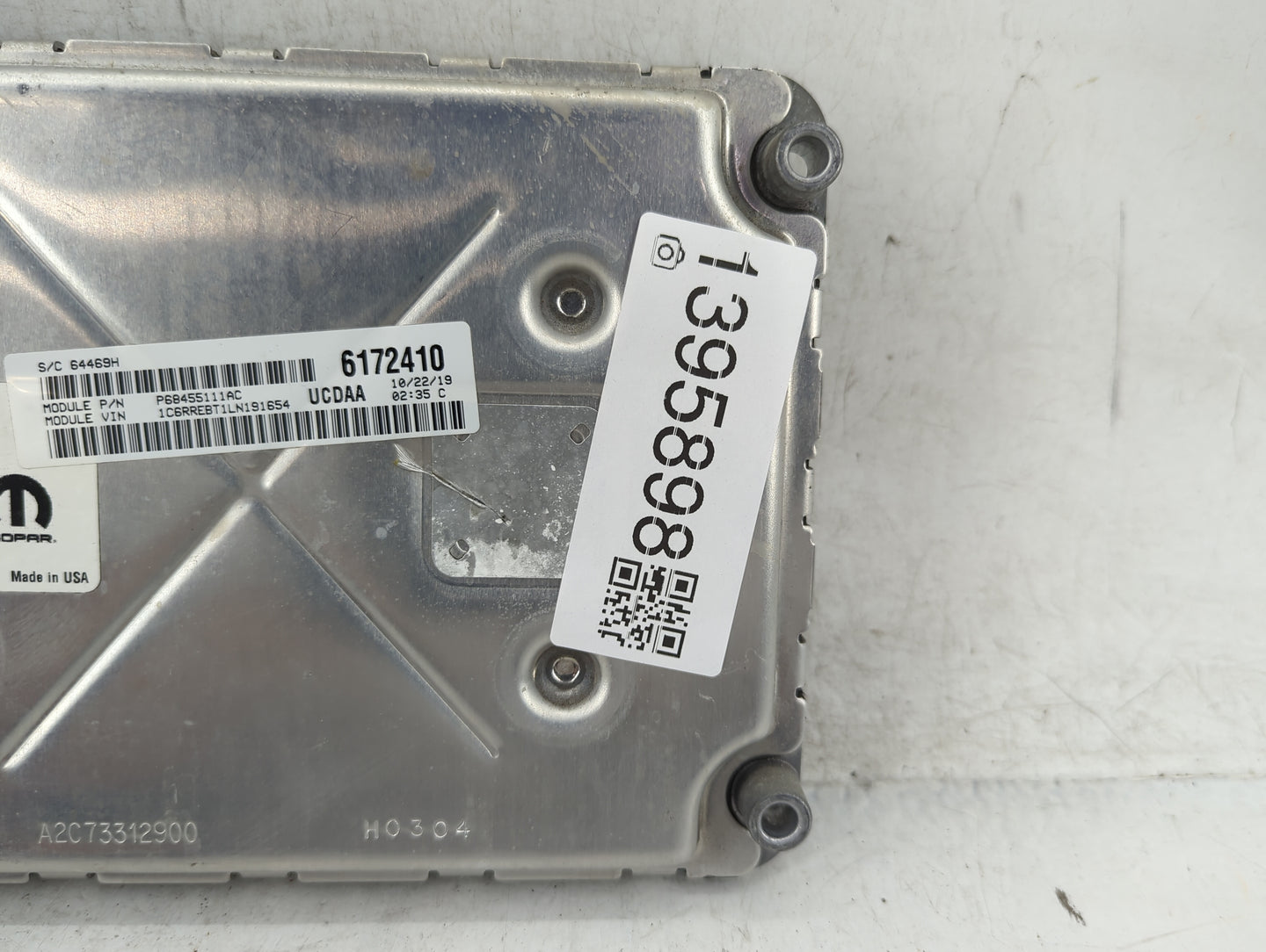 2020 Dodge Ram 1500 PCM Engine Control Computer ECU ECM PCU OEM P/N:P68434933AA Fits Fits 2021 2022 OEM Used Auto Parts - Oe