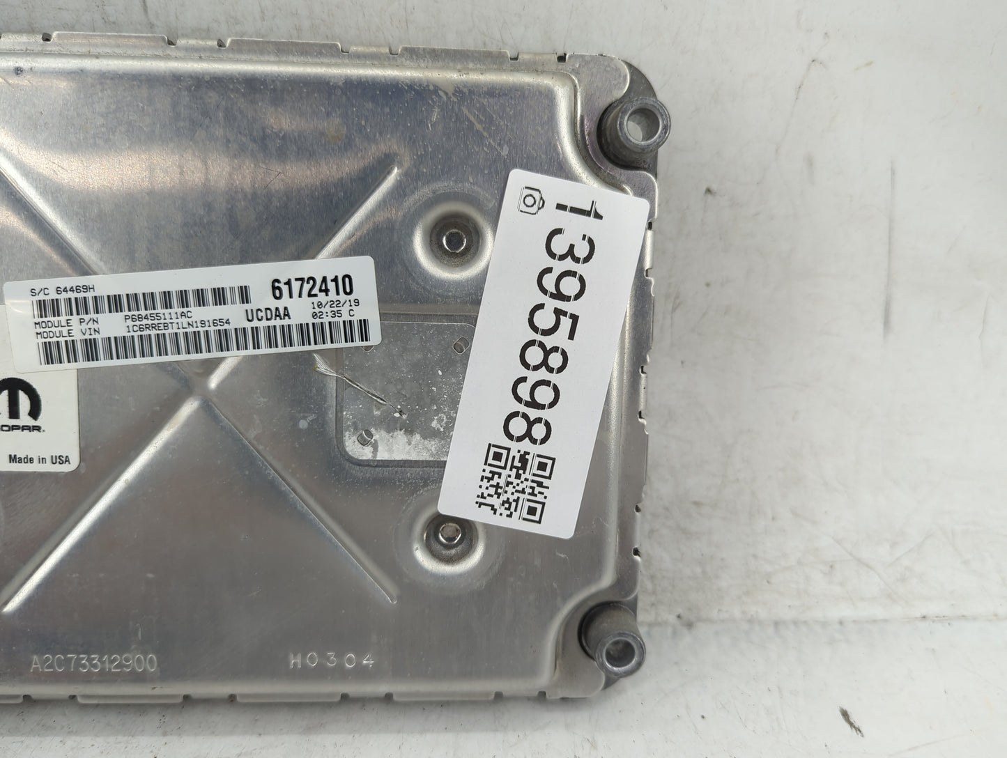2020 Dodge Ram 1500 PCM Engine Control Computer ECU ECM PCU OEM P/N:P68434933AA Fits Fits 2021 2022 OEM Used Auto Parts - Oe