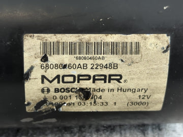 2020 Dodge Ram 1500 Car Starter Motor Solenoid OEM P/N:M000TC0371ZC FJ5T-11000-AA Fits Fits 2014 2015 2016 2017 2018 2021 2022 OEM Used Auto Parts