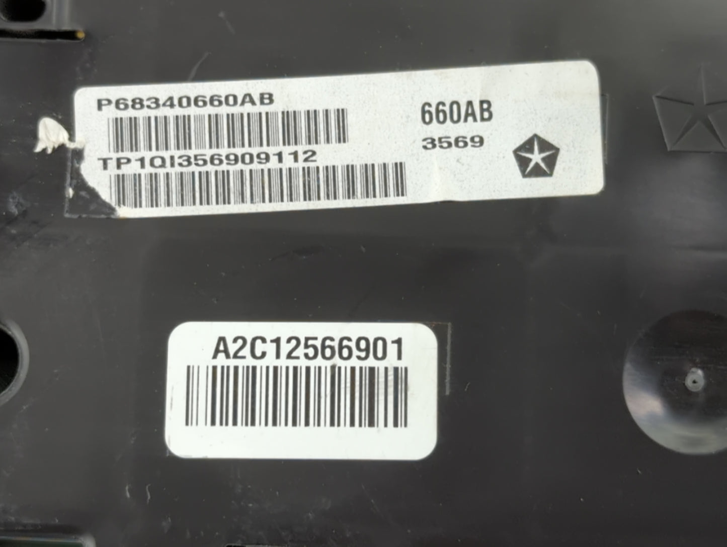 2020 Dodge Ram 1500 Instrument Cluster Speedometer Gauges P/N:A2C12566901 P68340660AB Fits Fits 2018 2019 OEM Used Auto Part