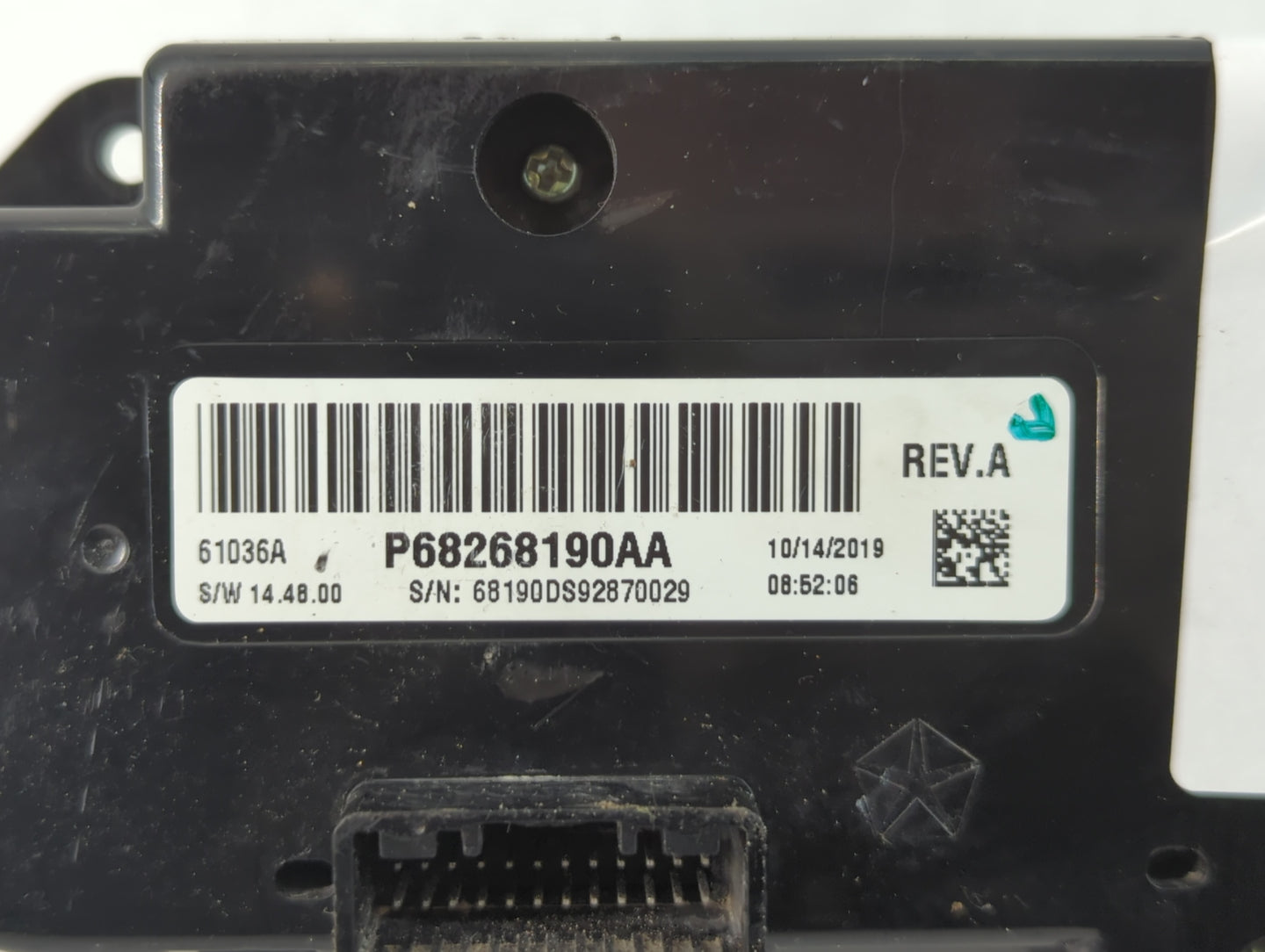2020 Dodge Ram 1500 Climate Control Module Temperature AC/Heater Replacement P/N:P68268190AA Fits OEM Used Auto Parts - Oemu
