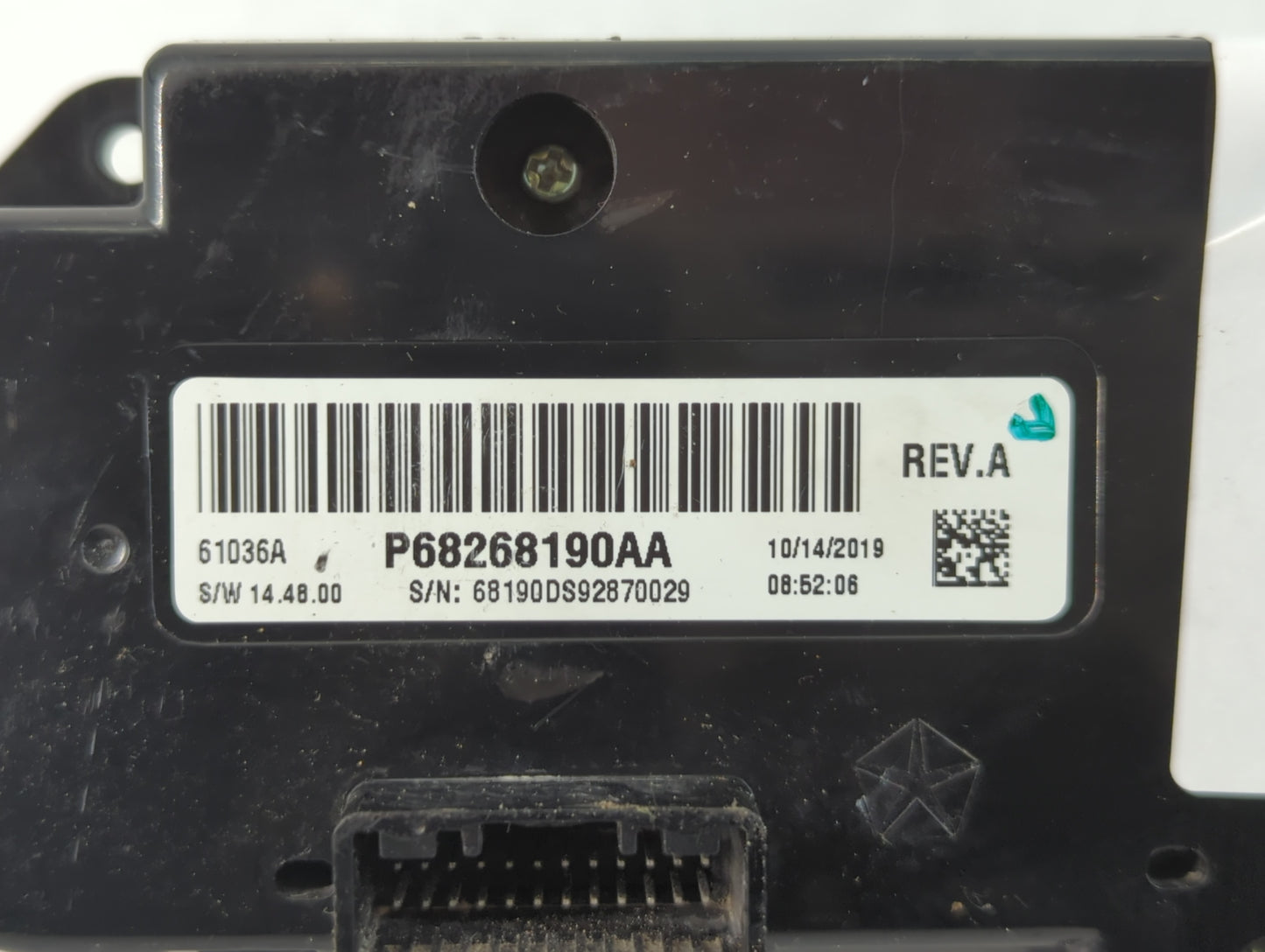 2020 Dodge Ram 1500 Climate Control Module Temperature AC/Heater Replacement P/N:P68268190AA Fits OEM Used Auto Parts - Oemu
