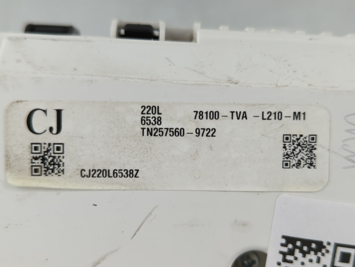 2020 Ford 1 Ton Pickup Instrument Cluster Speedometer Gauges P/N:TN257560-9722 Miles: Fits Fits 2018 2019 OEM Used Auto Part
