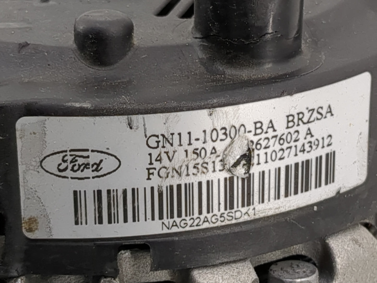 2018-2022 Ford Ecosport Alternator Replacement Generator Charging Assembly Engine OEM P/N:GN11-10300-BA Fits OEM Used Auto P