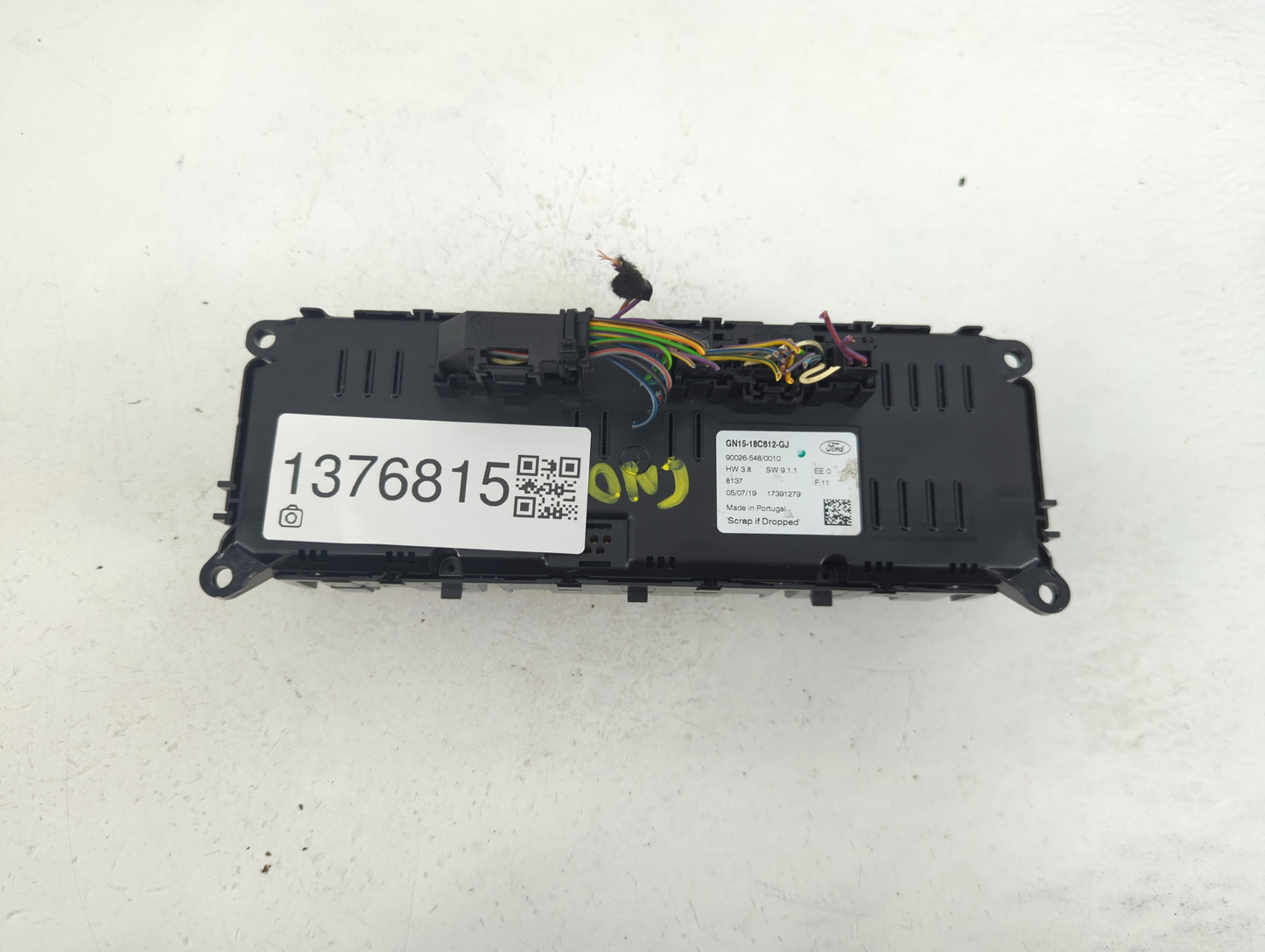 2018-2020 Ford Ecosport Climate Control Module Temperature AC/Heater Replacement P/N:GN15-18C612-GJ Fits Fits 2018 2019 2020