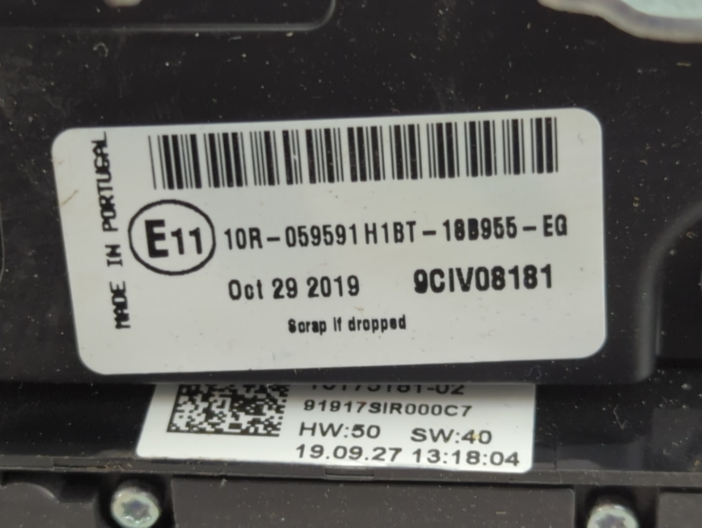2018-2020 Ford Ecosport Radio AM FM Cd Player Receiver Replacement P/N:H1BT-18B955-EQ Fits Fits 2018 2019 2020 OEM Used Auto