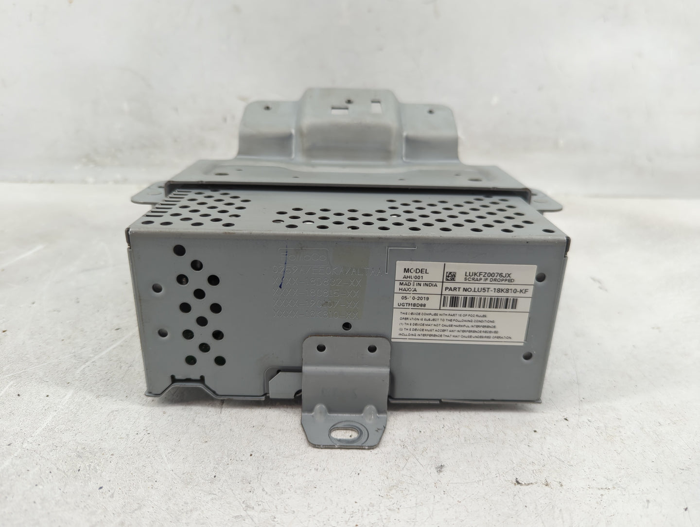 2020 Ford Ecosport Radio AM FM Cd Player Receiver Replacement P/N:LU5T-18K810-KF Fits OEM Used Auto Parts - Oemusedautoparts