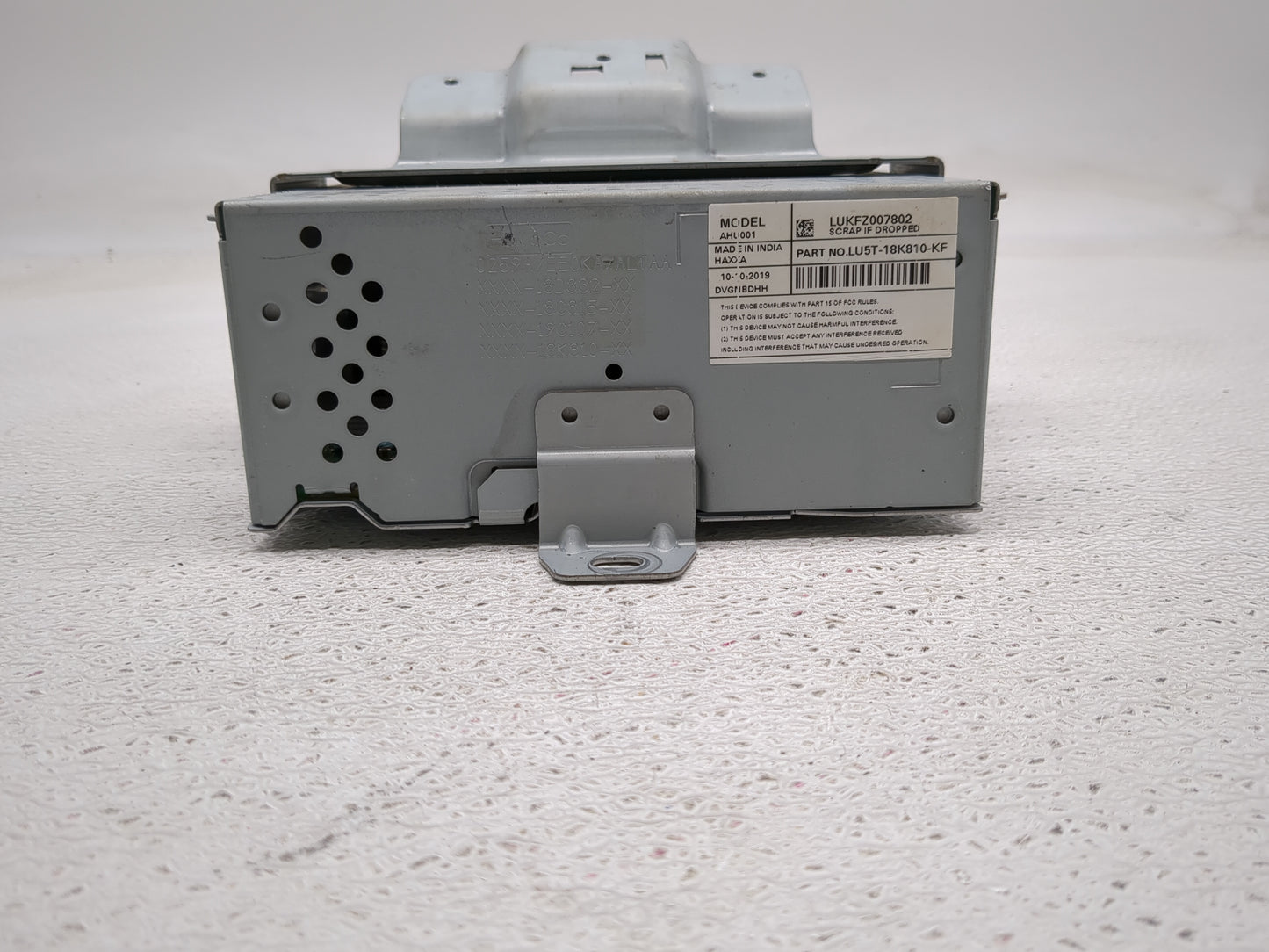 2020 Ford Ecosport Radio AM FM Cd Player Receiver Replacement P/N:LU5T-18K810-KF Fits OEM Used Auto Parts - Oemusedautoparts