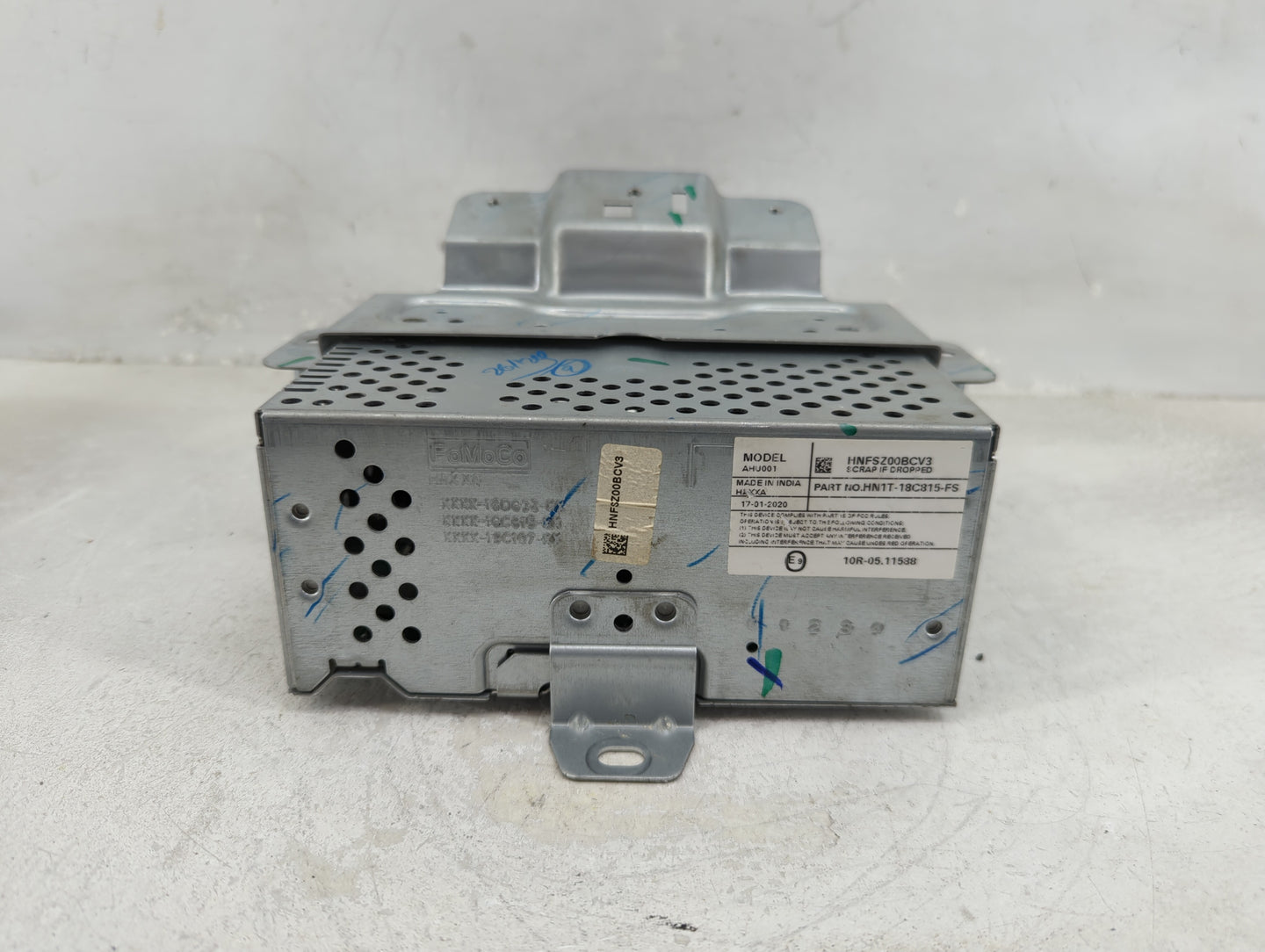 2018-2022 Ford Ecosport Radio AM FM Cd Player Receiver Replacement P/N:HNFSZ00BCV3 HN1T-18C815-FS Fits OEM Used Auto Parts -