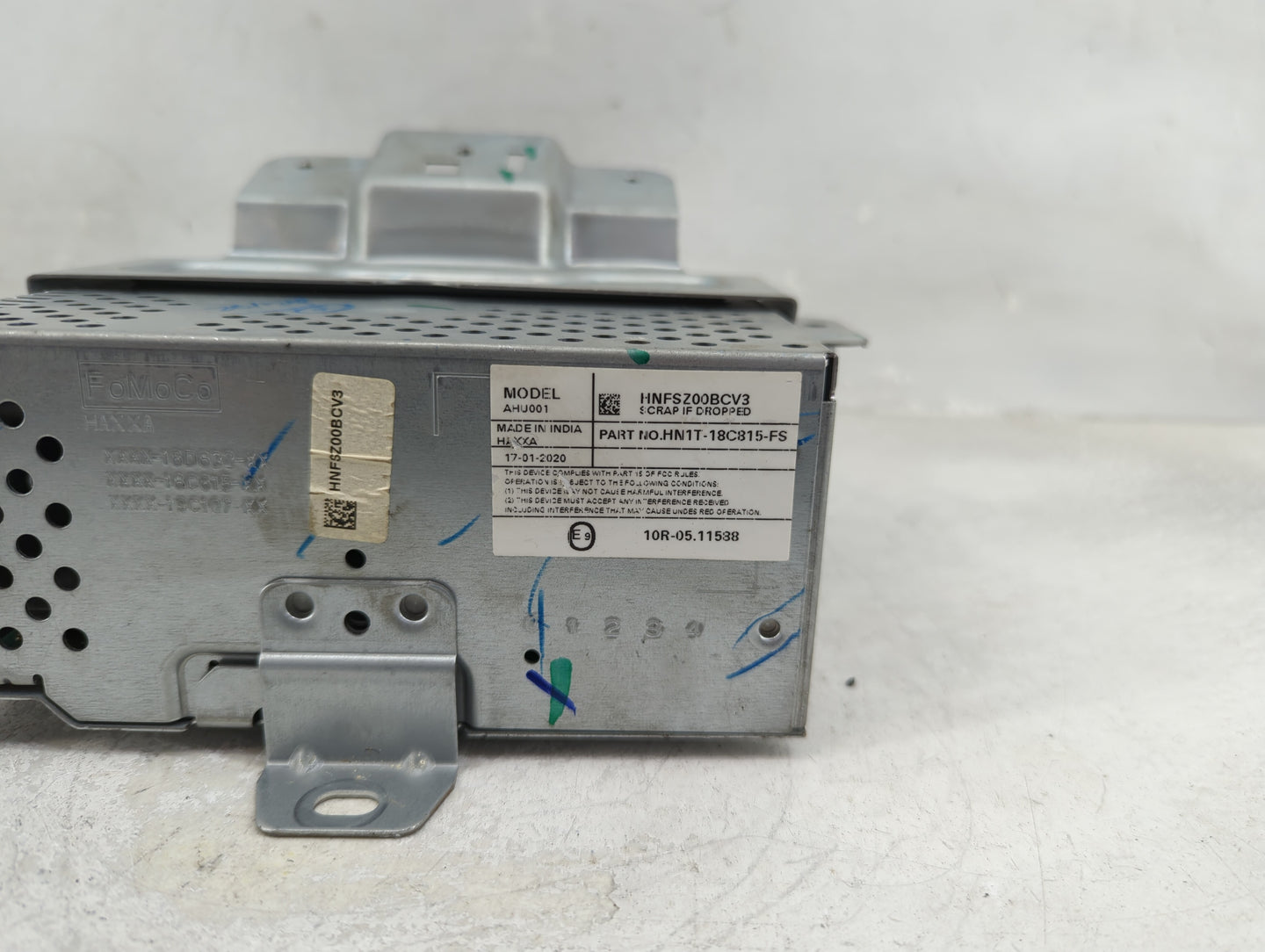 2018-2022 Ford Ecosport Radio AM FM Cd Player Receiver Replacement P/N:HNFSZ00BCV3 HN1T-18C815-FS Fits OEM Used Auto Parts -