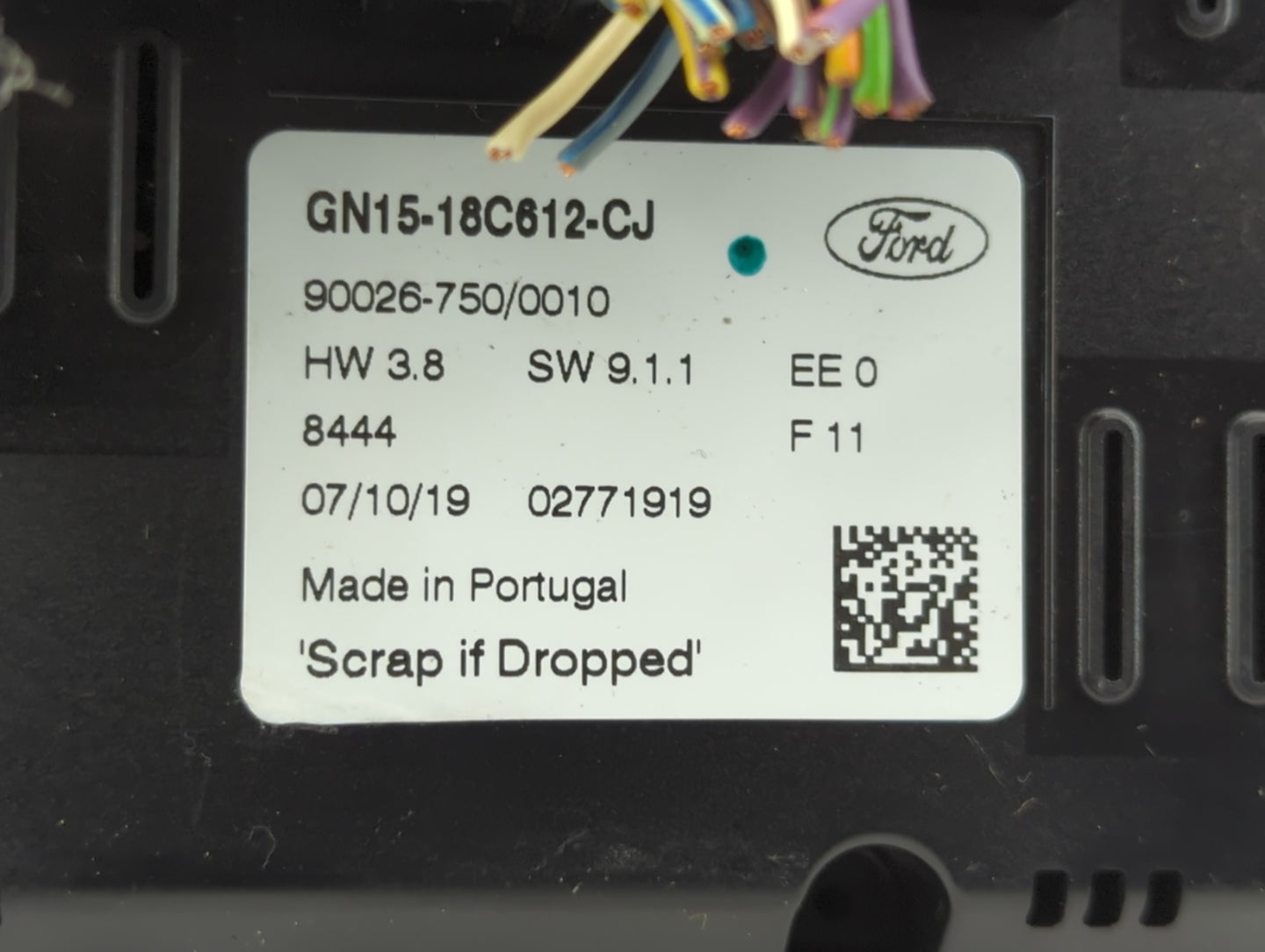 2018-2020 Ford Ecosport Climate Control Module Temperature AC/Heater Replacement P/N:GN15-18C612-CJ Fits Fits 2018 2019 2020