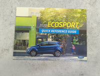 2020 Ford Ecosport Owners Manual Book Guide P/N:LN1J-19A321-ZFA LN1J-19G217-ZFA OEM Used Auto Parts - Oemusedautoparts1.com
