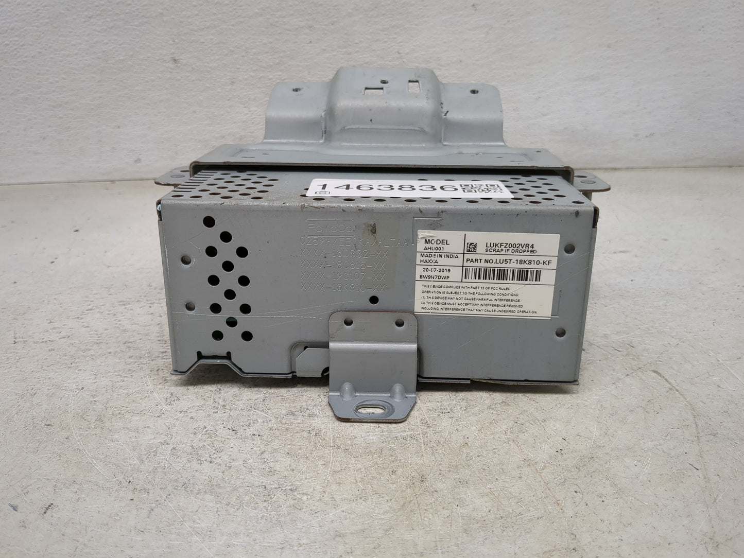 2020 Ford Ecosport Radio AM FM Cd Player Receiver Replacement P/N:LU5T-18K810-KF LUKFZ002VR4, AHU001 Fits OEM Used Auto Part