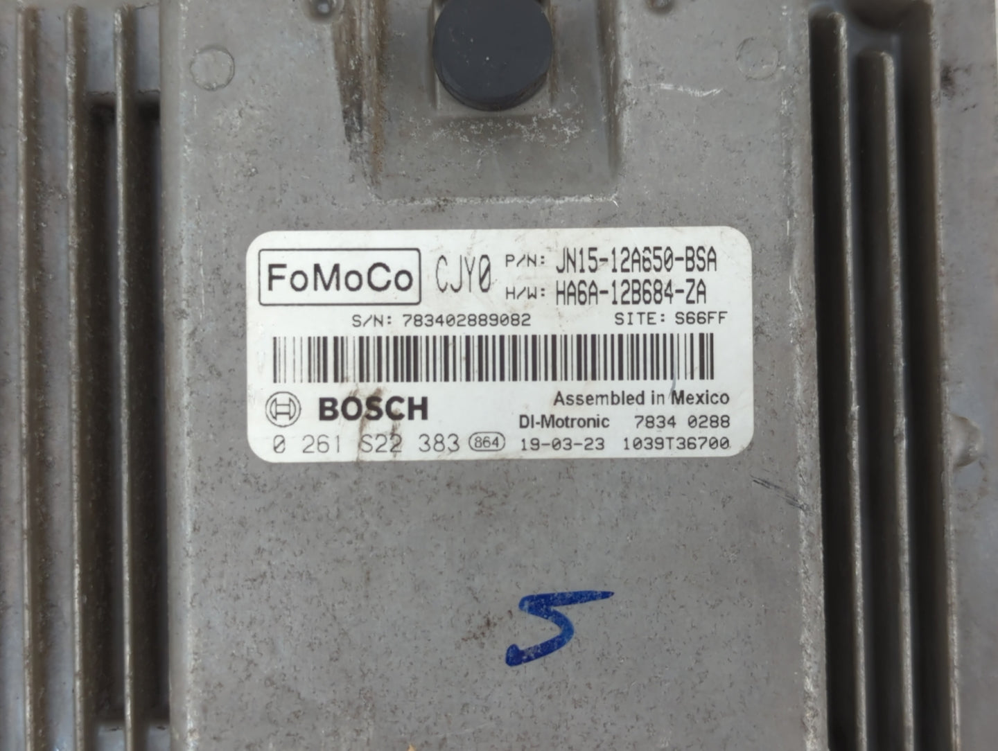 2018 Ford Ecosport PCM Engine Control Computer ECU ECM PCU OEM P/N:JN15-12A650-BSA 0 261 S22 383, GN15-12A650-AGB Fits OEM U