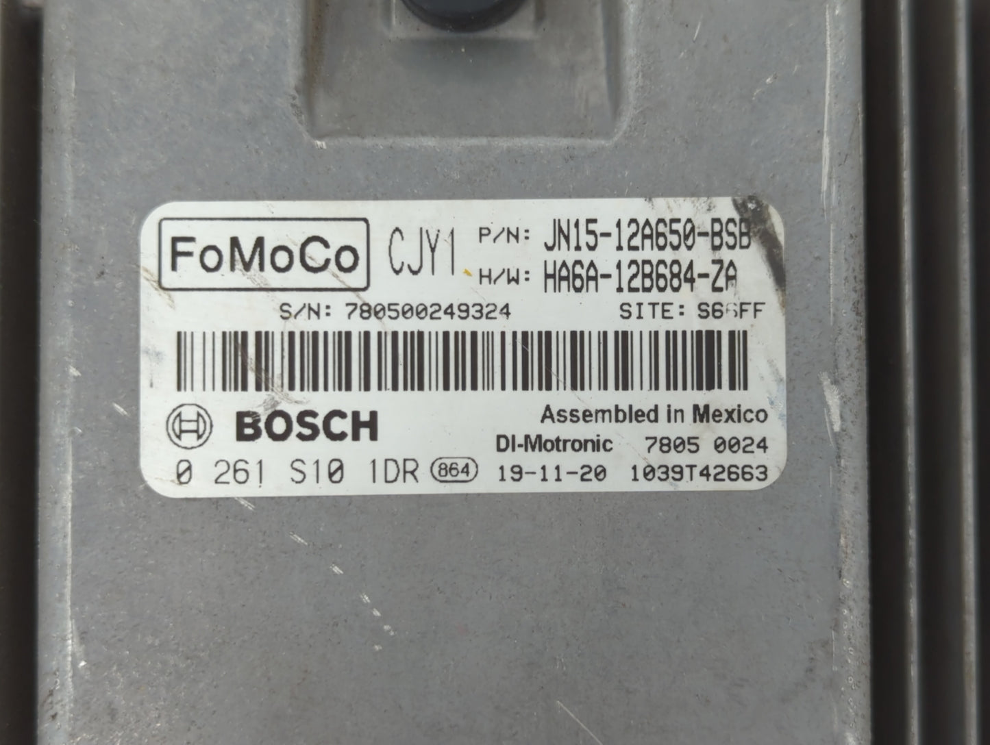 2018 Ford Ecosport PCM Engine Control Computer ECU ECM PCU OEM P/N:JN15-12A650-BSA 0 261 S22 383, GN15-12A650-AGB Fits OEM U