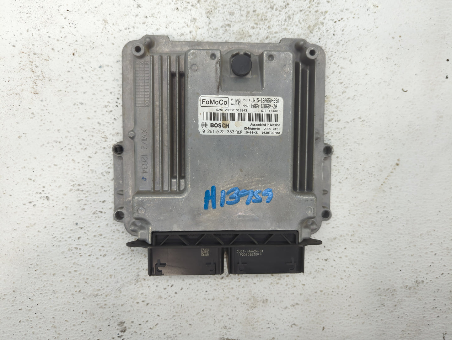 2018-2021 Ford Ecosport PCM Engine Control Computer ECU ECM PCU OEM P/N:JN15-12A650-BSA GN15-12A650-AGB Fits OEM Used Auto P