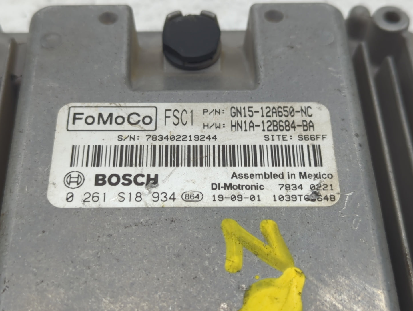 2018-2022 Ford Ecosport PCM Engine Control Computer ECU ECM PCU OEM P/N:HN1A-12B684-BA GN15-12A650-NC Fits OEM Used Auto Par