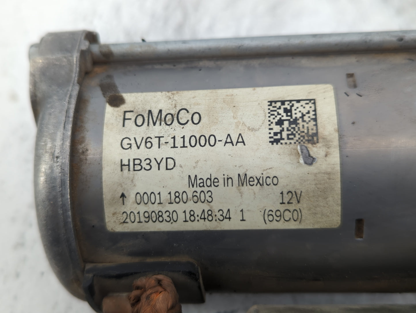 2018-2022 Ford Ecosport Car Starter Motor Solenoid OEM P/N:GV6T-11000-AA Fits Fits 2017 2018 2019 2020 2021 2022 OEM Used Au