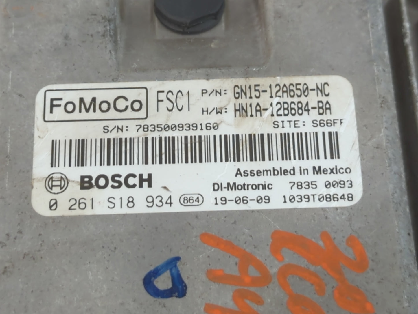 2018-2022 Ford Ecosport PCM Engine Control Computer ECU ECM PCU OEM P/N:HN1A-12B684-BA GN15-12A650-NC Fits OEM Used Auto Par