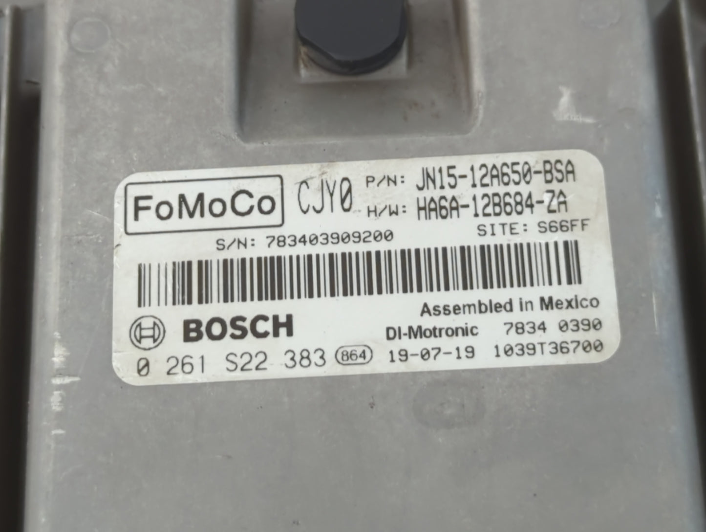 2018-2021 Ford Ecosport PCM Engine Control Computer ECU ECM PCU OEM P/N:HA6A-12B684-ZA GN15-12A650-BSA Fits OEM Used Auto Pa