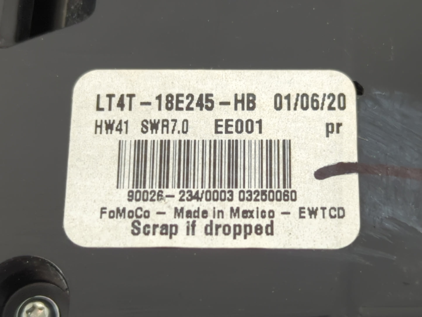 2019-2020 Ford Edge Radio AM FM Cd Player Receiver Replacement P/N:LT4T-18E245-HB Fits Fits 2019 2020 OEM Used Auto Parts - 