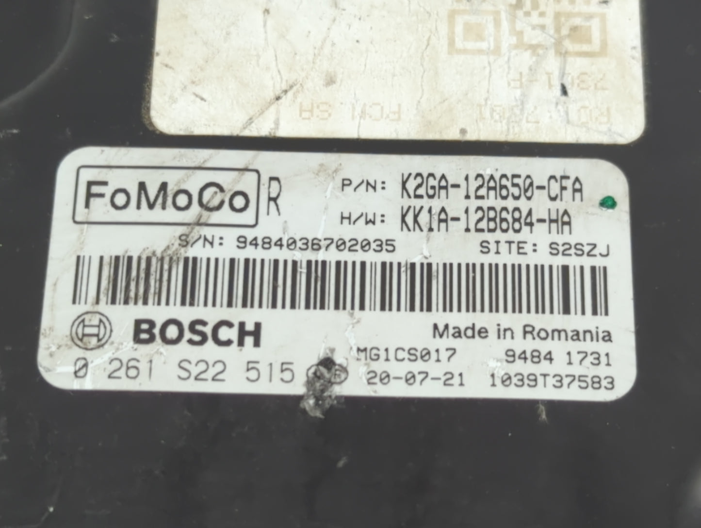 2019-2020 Ford Edge PCM Engine Control Computer ECU ECM PCU OEM P/N:K2GA-12A650-CFA Fits Fits 2019 2020 2021 2022 OEM Used A